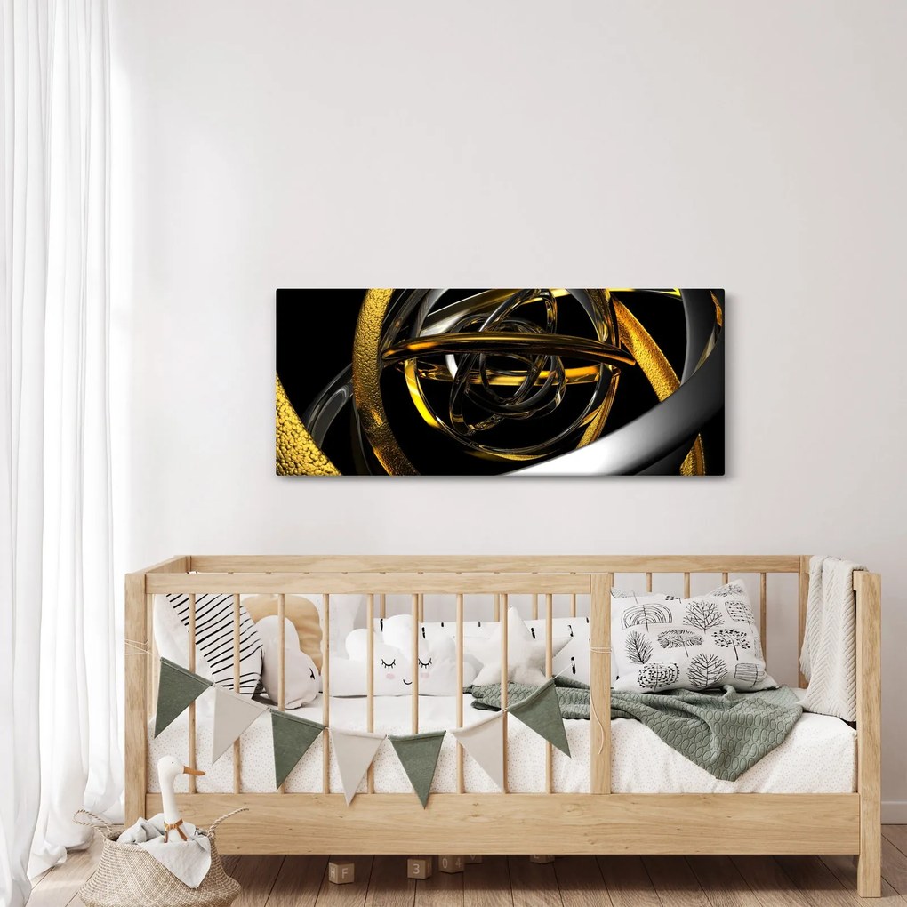 Tablou cu abstracție modernă (120x50 cm)