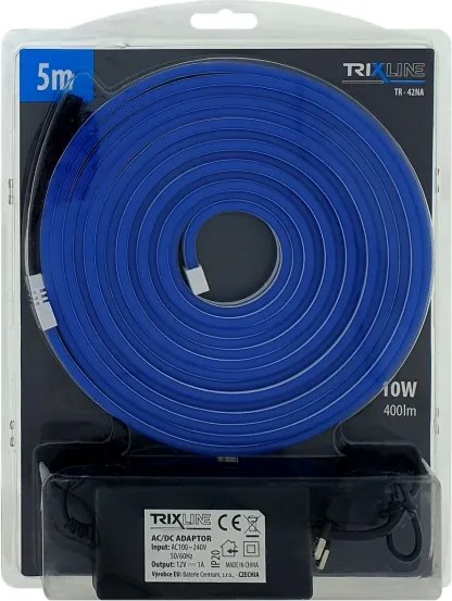 Bandă LED flexibilă NEON LED/10W/230V 5 m IP65 albastru