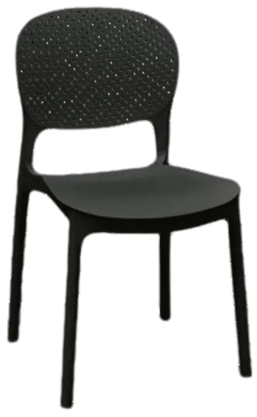 SCAUN PERLA -POLIPROPILENA-HORECA - BEJ TORTORA