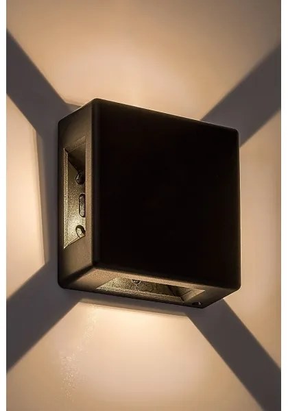 Aplică LED de exterior LIPPA LED/6W/230V IP54 neagră Rabalux 7317