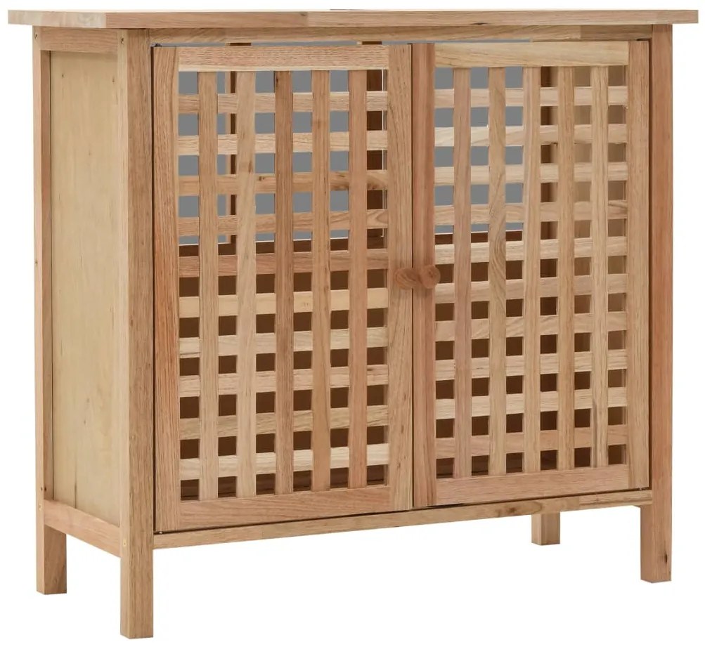 vidaXL Dulap de chiuvetă, lemn masiv de nuc, 66 x 29 x 61 cm