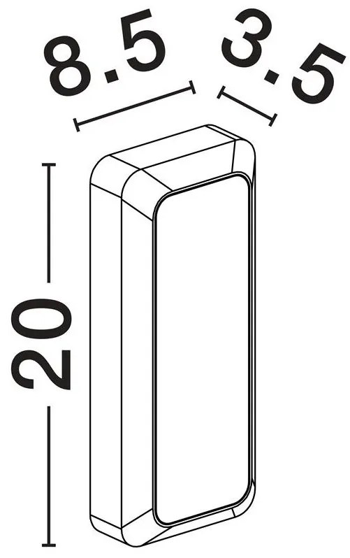 Aplica de perete LED pentru iluminat exterior IP54 APPIA