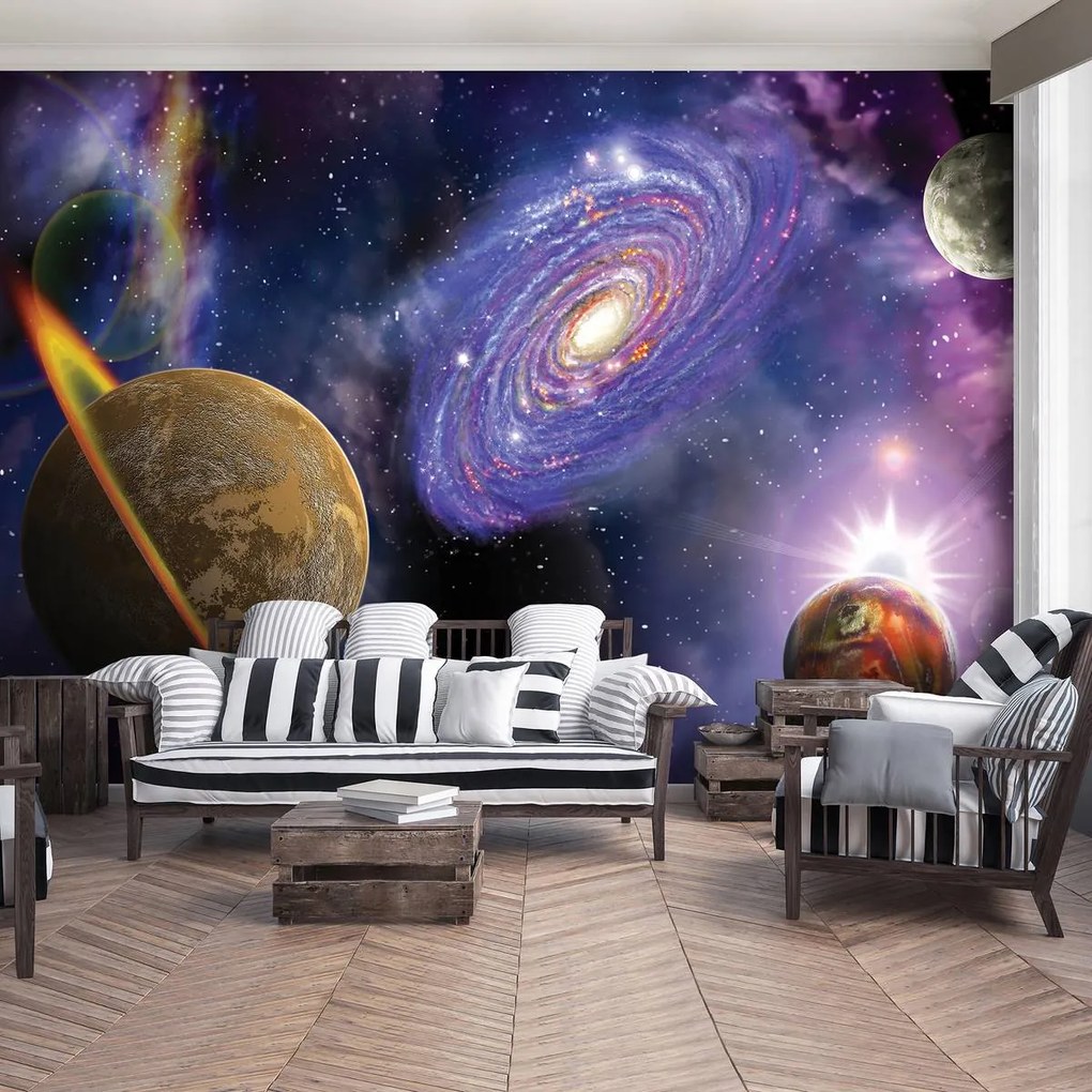 Fototapet - Planete cosmice (254x184 cm)