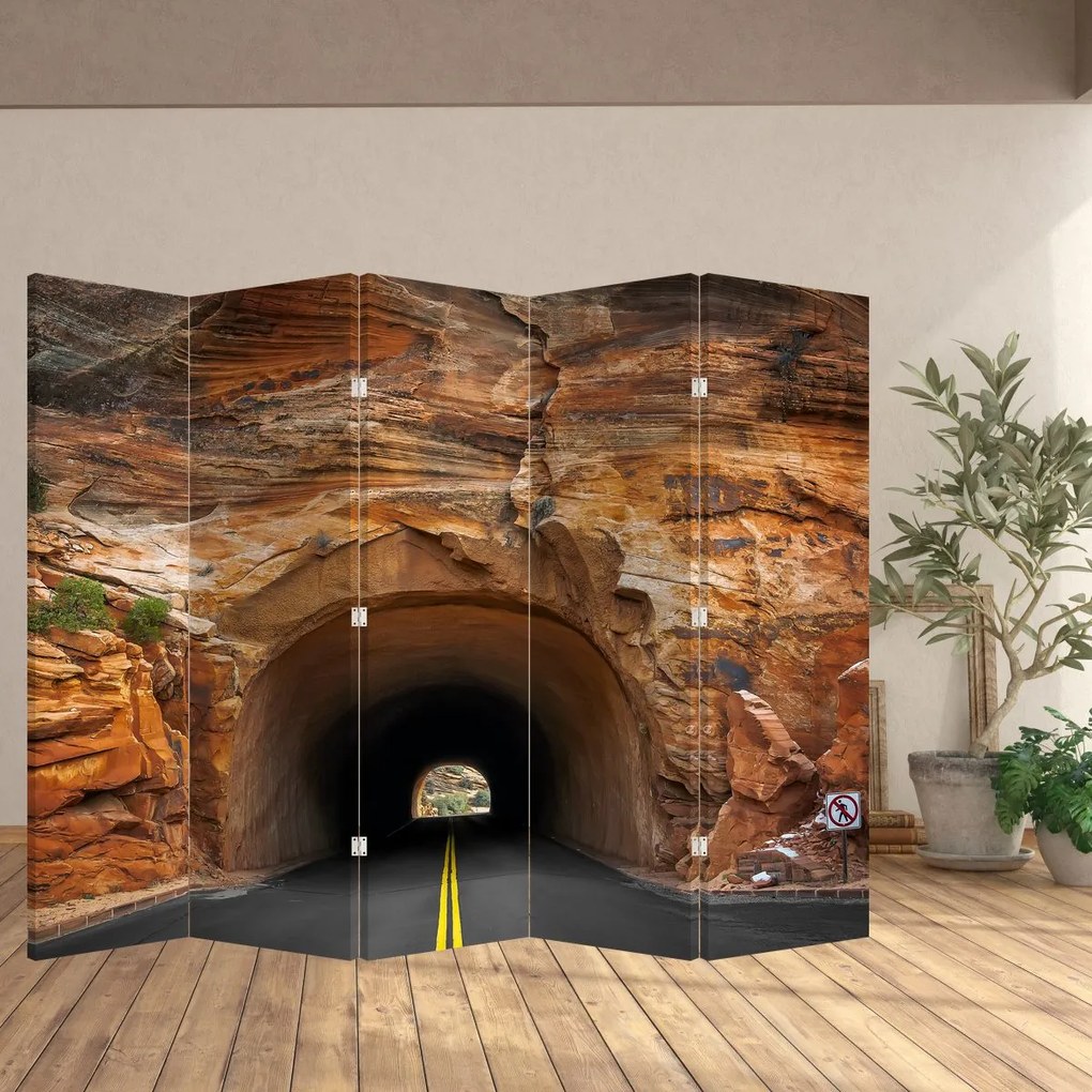 Paravan - Tunel în stâncă (210x170 cm)