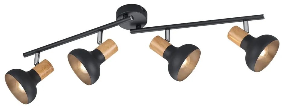 Spot negru mat ø 10 cm Latika – Trio