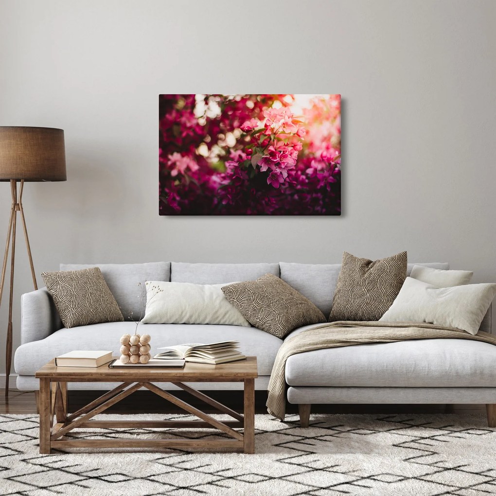 Tablou cu florile tufișului înflorit (90x60 cm)