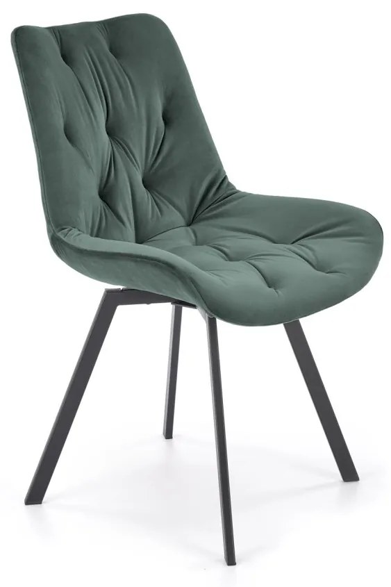 Scaun catifea K519 velvet verde