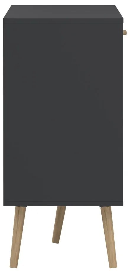 Comodă gri antracit joasă 149x82 cm Bodo – Tvilum