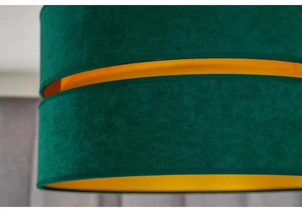 Lustră pe cablu Duolla DUO 1xE27/15W/230V d. 40 cm verde/auriu