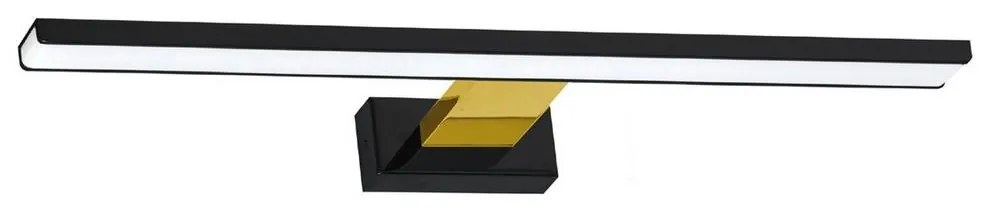 Aplică LED pentru oglindă de baie SHINE LED/13,8W/230V IP44 negru/auriu