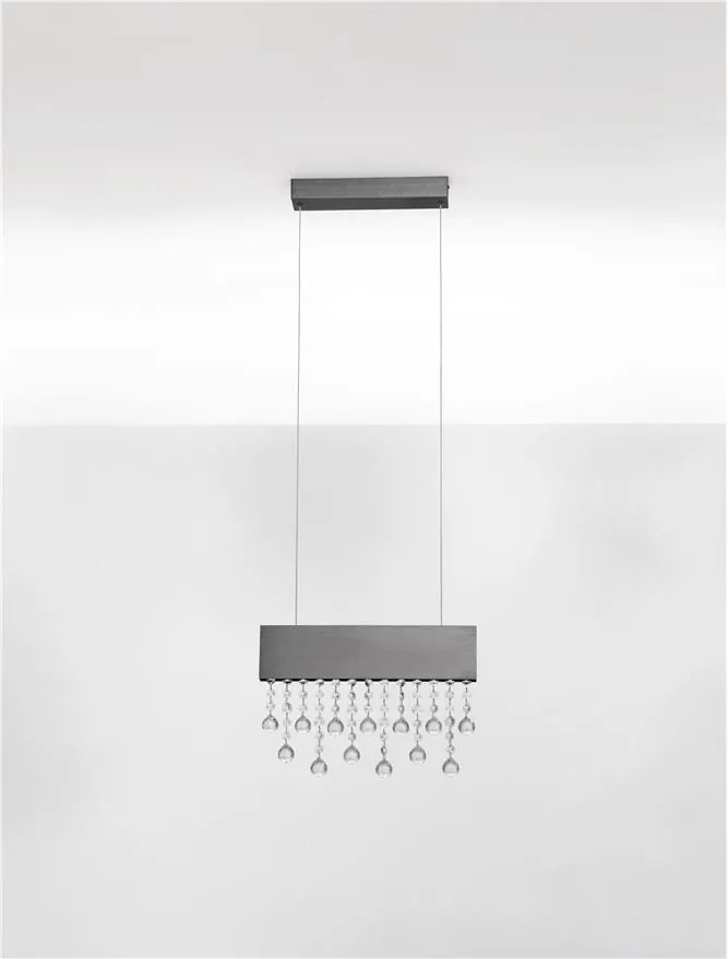 Lustra LED suspendata stil elegant CRISTA titan
