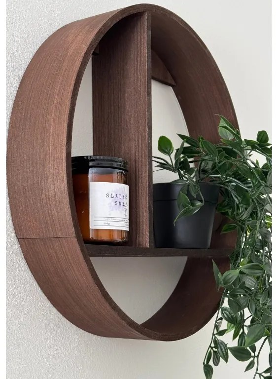 Polita decorativa de perete ACCENTS 37 cm - mai multe culori Culoare: Maro închis
