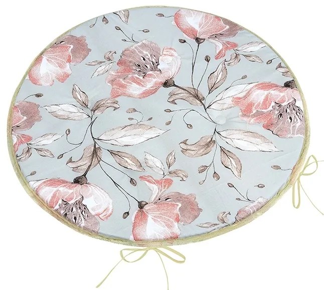 Bellatex Perna Adéla rotundă netedă Lilie somon,gri 40 x 40 cm