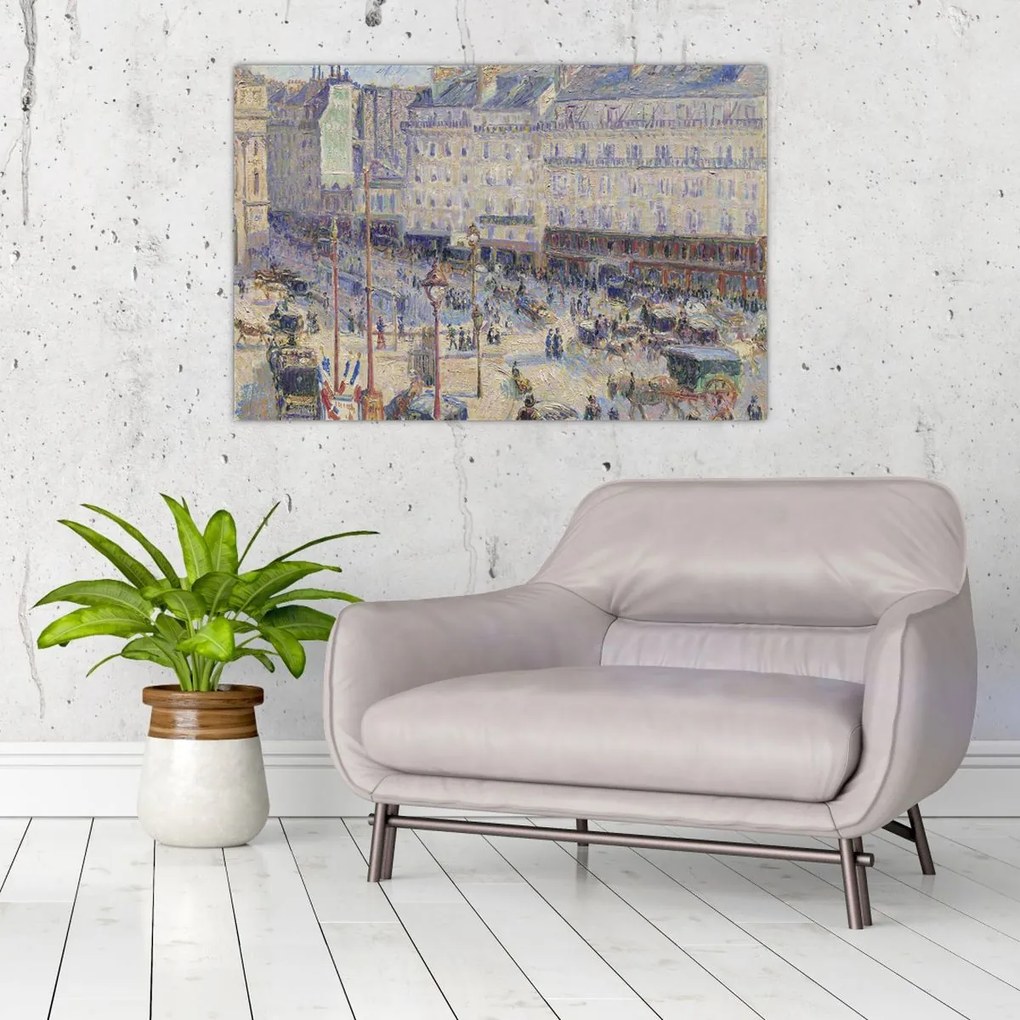 Tablou - Camille Pissarro, The Place du Havre, reproducere (90x60 cm)