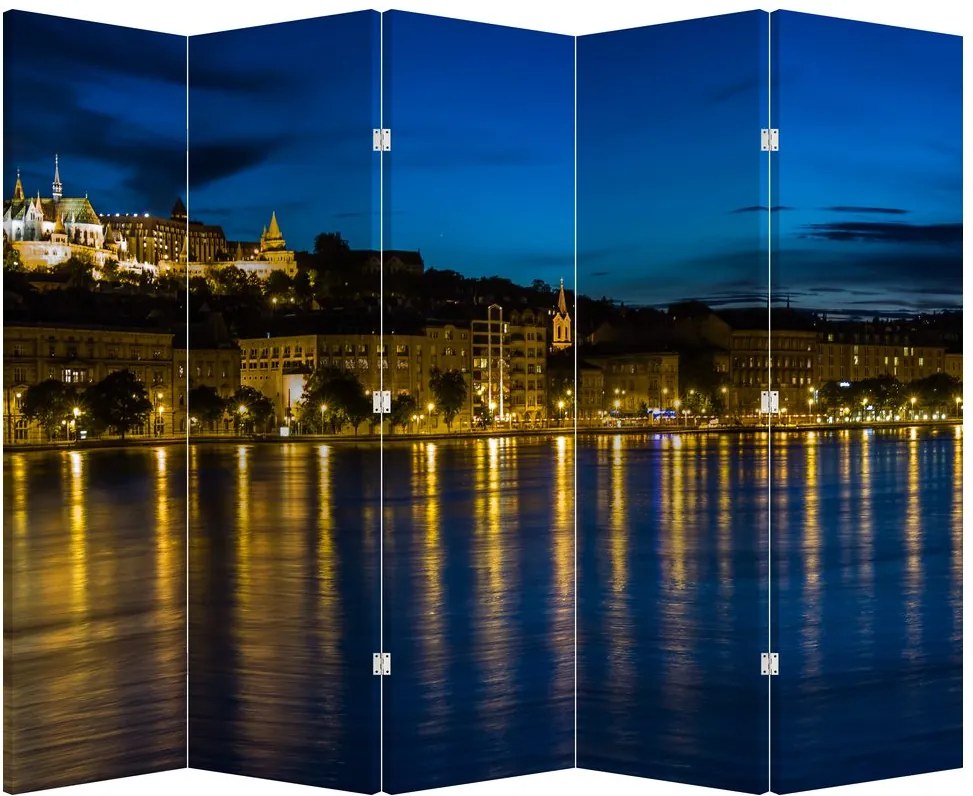 Paravan - Orașul nocturn (210x170 cm)