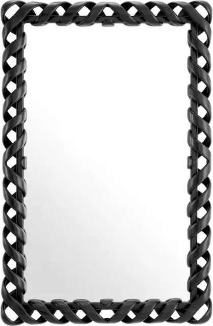 Oglinda decorativa design LUX Casone negru, 141x93cm