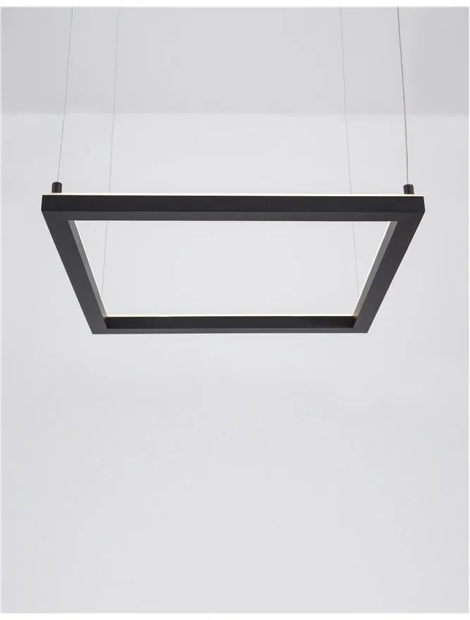 Lustra suspendata LED dimabila design modern ETERNA negru NVL-9990736