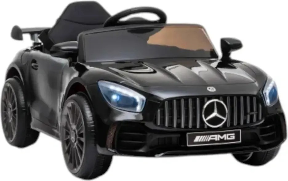 Masinuta Electrica cu acumulator pentru copii NOVOKIDS™ Mercedes AMG GTR , Roti din Cauciuc EVA, 3-8 ani , usi cu deschidere , Baterie12V, 2 Viteze,