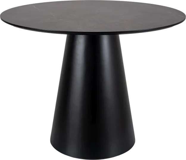 Masa rotunda pentru dining ANGEL 100x100 cm, decor marmura gri