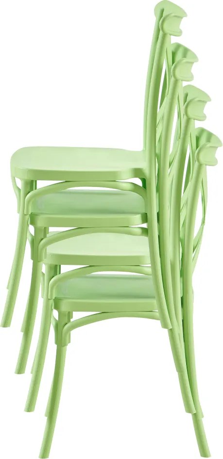 Scaun, pliabil, verde, SAVITA