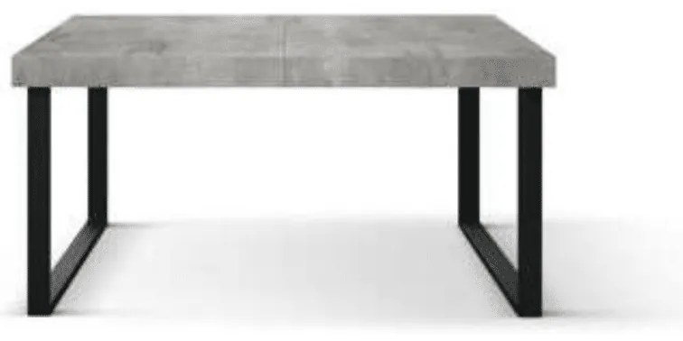 Masa Desire extensibila, picior metalic in U - RUSTIC - 140 cm / 90 / h 77