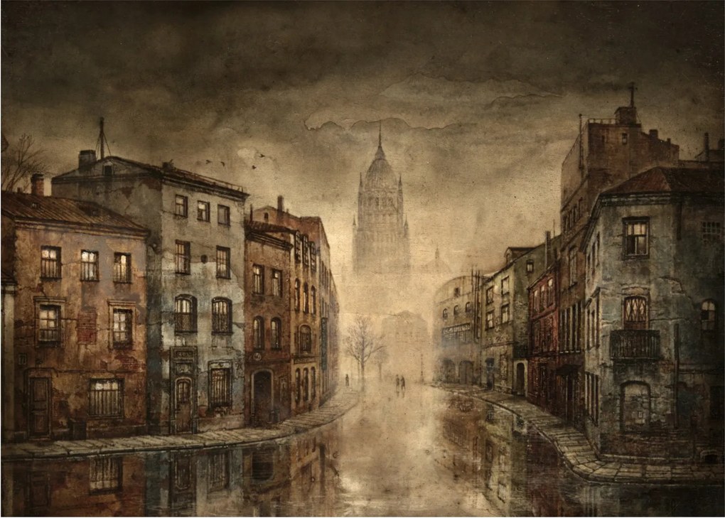 Tablou - Pictura orașului (70x50 cm)