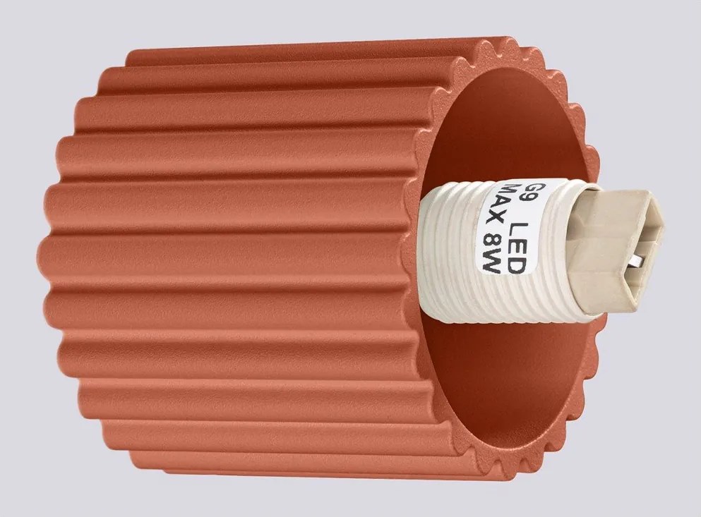 Aplică de perete portocalie ø 12 cm Orbital – Sollux