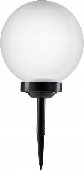 Lampă solară LED, 1,2 V, 6500 K, 200 mAh, diametru 25 cm, IP44, alb/negru