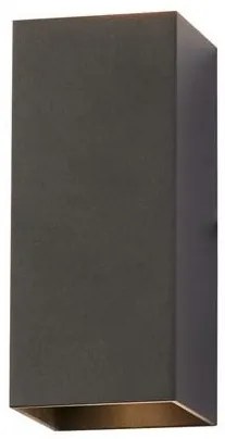 Aplica iluminat ambiental metal negru Don Square 2