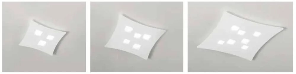 Plafoniera moderna ISOTTA 50x55cm, alb sau gri