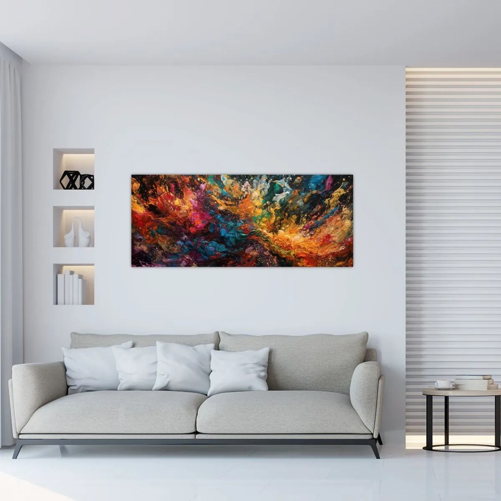 Tablou - Abstracția culorilor II. (120x50 cm)