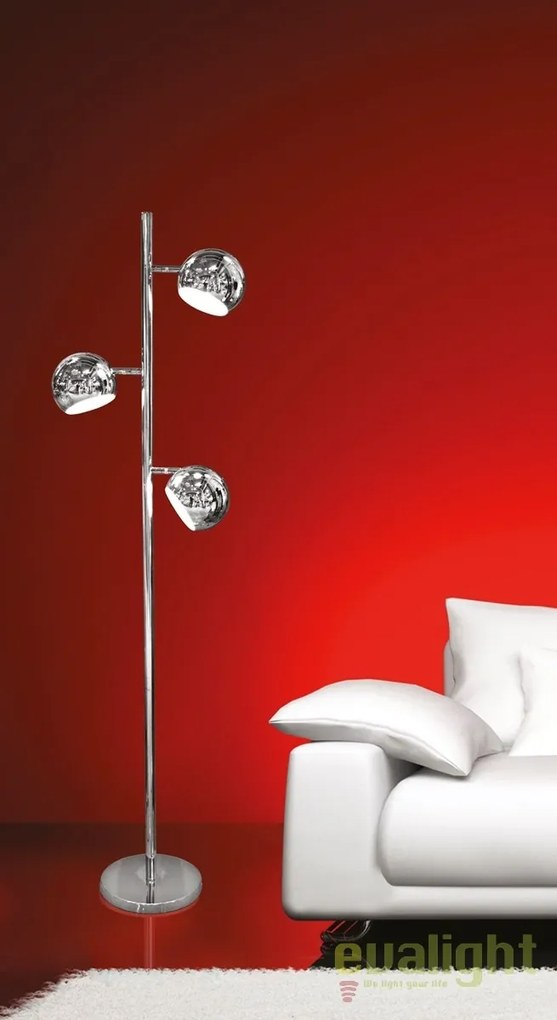 Lampadar modern design metalic cromat Trinton