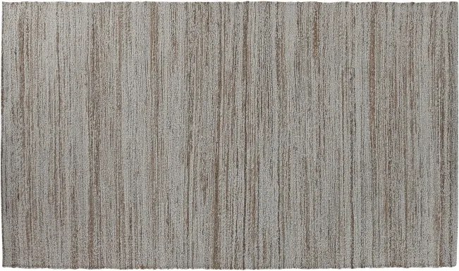 Covor din bumbac și iută țesut manual, antiderapant, bej natural, 160 x 230 cm, 1800 GSM, „Cotton Jute Carpet"