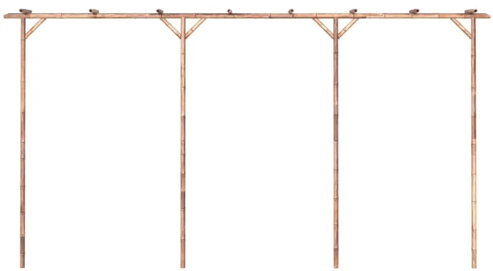 Pergola, 385x40x205 cm, bambus