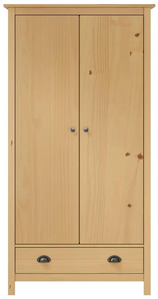 Sifonier cu 2 usi Hill Range, 89 x 50 x 170 cm, lemn masiv pin Maro, 1