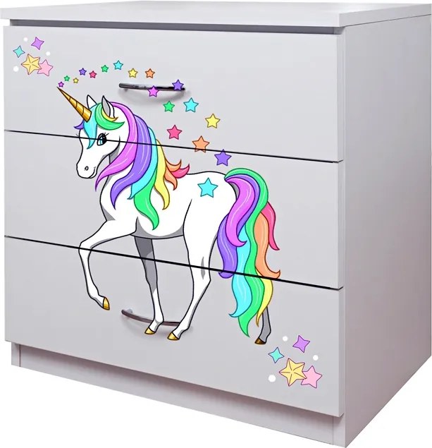 Comoda 3 sertare Unicorn