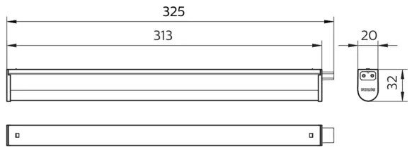 Corp de iluminat LED pentru corpuri de bucătărie Philips PROJECTLINE LED/3,4W/230V 3000/4000/6500K