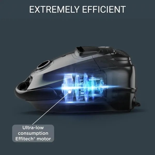 Rowenta - Aspirator cu sac SILENCE FORCE ALLERGY+ 4,5l 400W/230V negru/alb