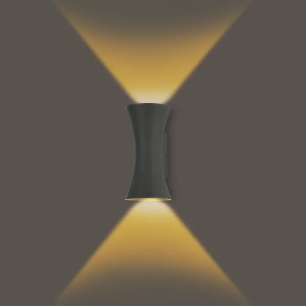 Brilagi - Aplica LED de exterior BICON, 10W, 230V, antracit, IP44