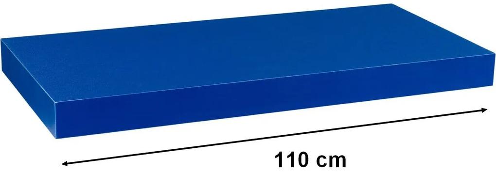 Raft de perete stilist Volato, 110 cm, albastru
