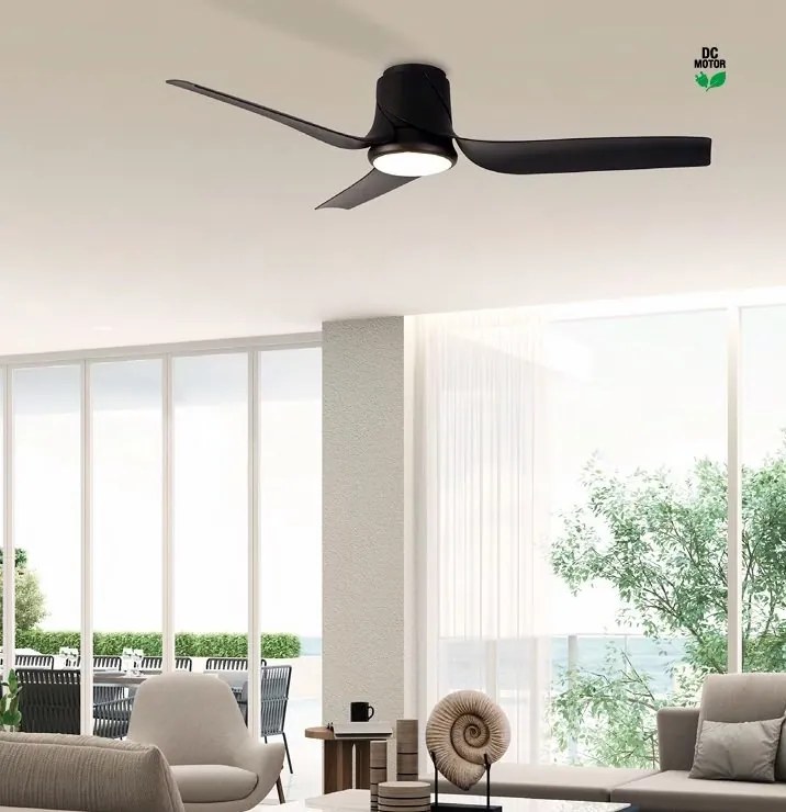 Lustra LED, Ventilator cu telecomanda, USHUAIA alb MA-8717