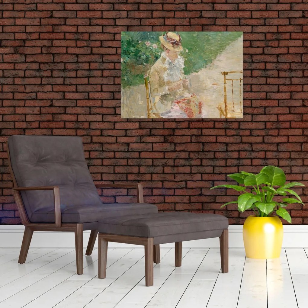 Tablou - Berthe Morisot, Young Woman Knitting, reproducere (70x50 cm)