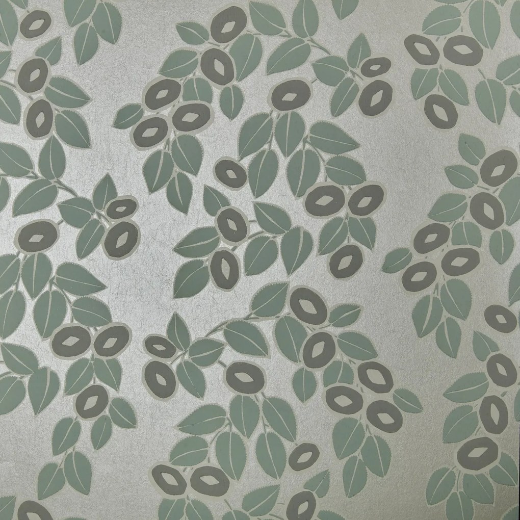 Tapet Rosetta, Neo Mint Green Luxury Leaf, 1838 Wallcoverings, 5.3mp / rola