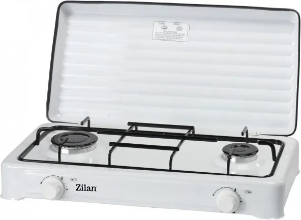 Aragaz 2 ochiuri ZILAN ZLN0025A, culoare alb utilizare numai GPL butelie,