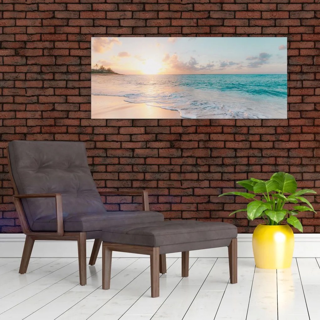 Tablou - Plaja de vis (120x50 cm)