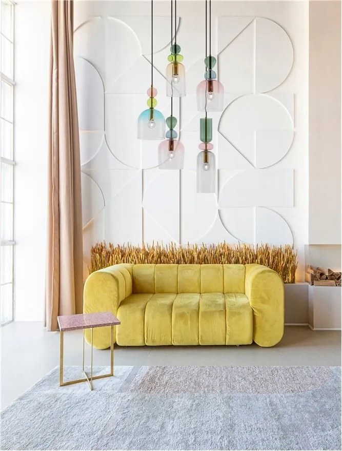Lustra cu 5 Pendule design decorativ modern MURANO