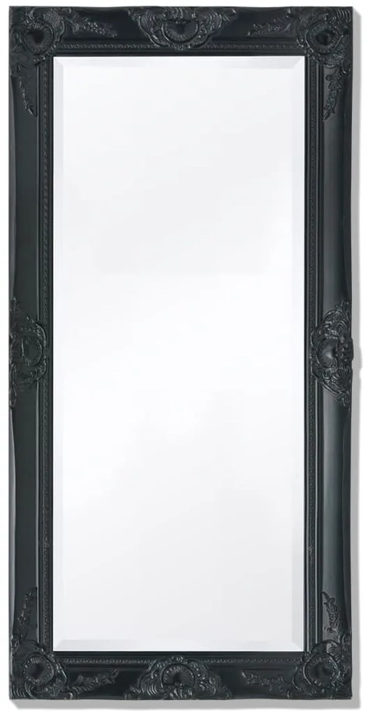 vidaXL Oglindă de perete în stil baroc, 100 x 50 cm, negru