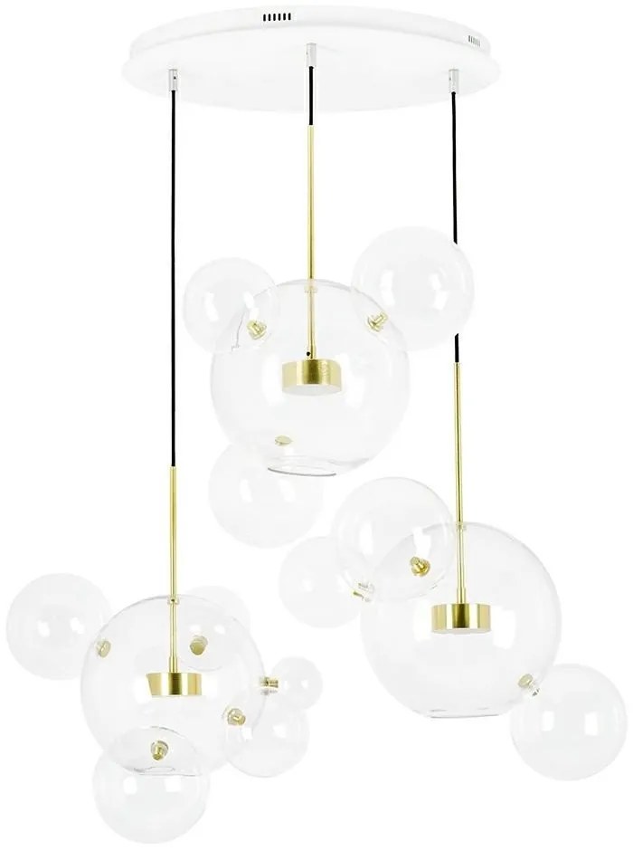 Lustra cu 3 pendule LED design modern Boliccine