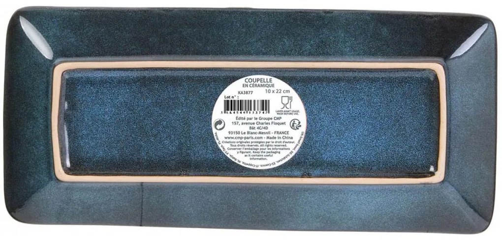 Platou din ceramica albastra, LAGOON