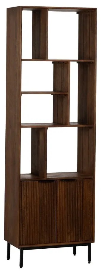 Bibliotecă maro din lemn de mango 60x190x30 cm Sagara – Ixia